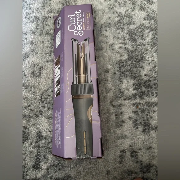 InfinitiPRO by Conair Curl Secret Auto Curler Ceramic Gray Gold NIB